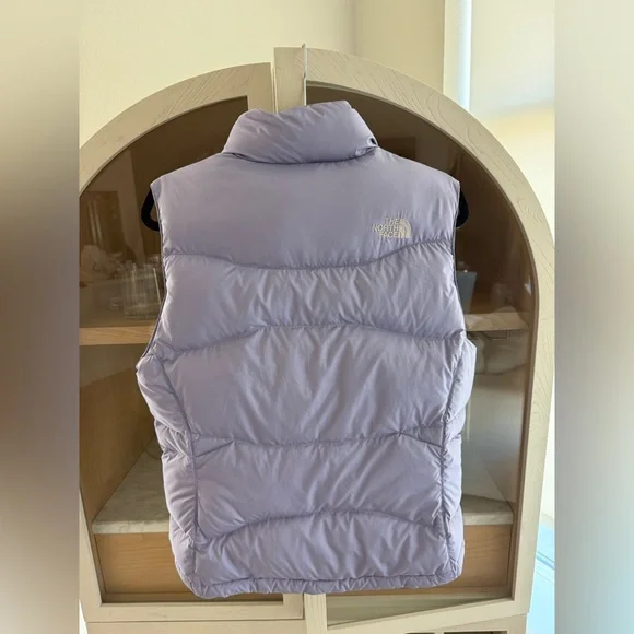 The North Face Light Lavender Quilted 550 Down Vest - Picture 6 of 8